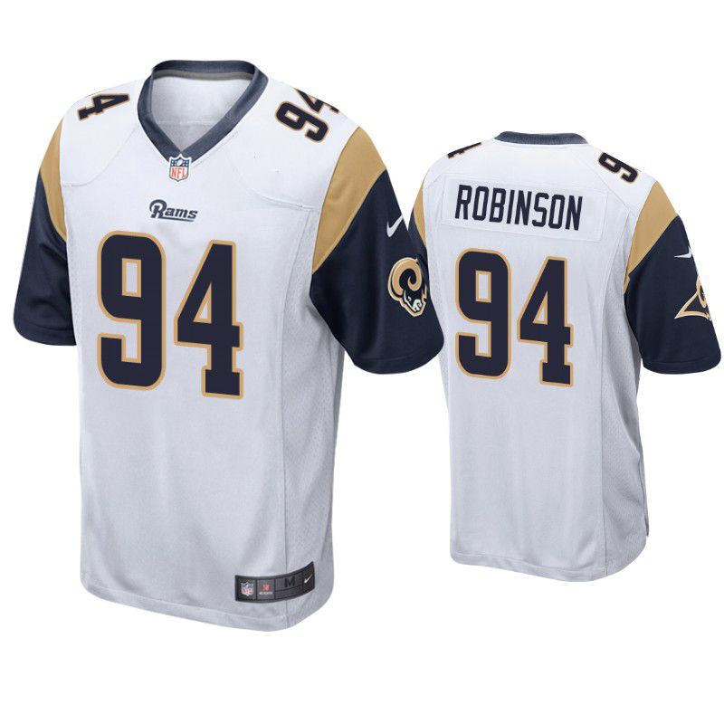 Men Los Angeles Rams #94 AShawn Robinson Nike White Game NFL Jersey